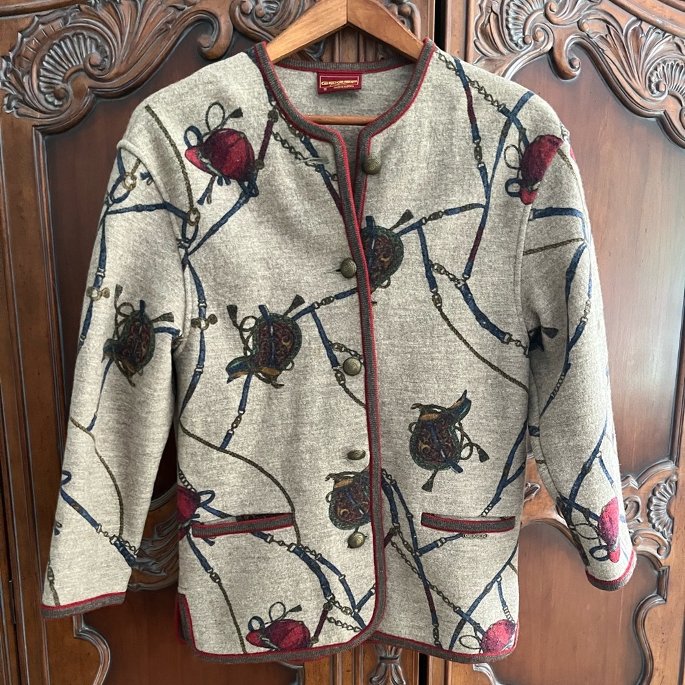 Geiger vintage boiled wool jacket